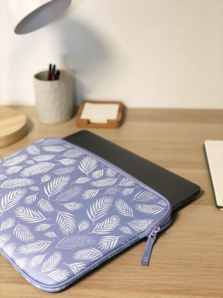 Housse pour MacBook Air/Pro 13″ - Pattern ²Life Botanic Lila