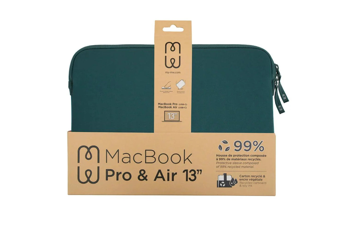 Housse ²Life pour MacBook Air/Pro 13″ - Vert